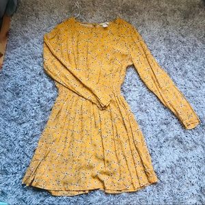 Floral Mustard H&M Dress size 6